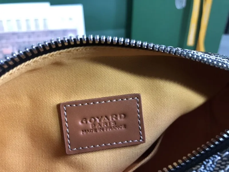Goyard Black Tan Cosmetic Pouch - Image 6