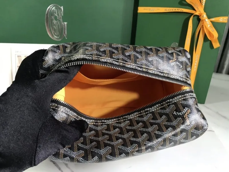 Goyard Black Tan Cosmetic Pouch - Image 7