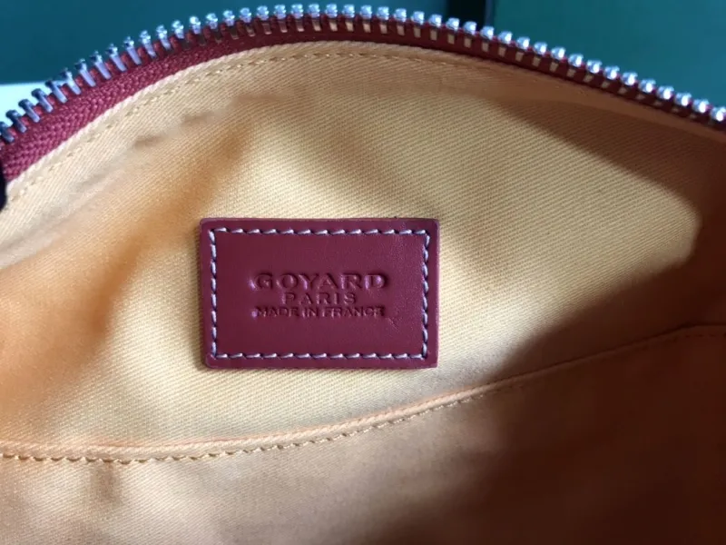 Goyard Red Cosmetic Travel Bag - Image 6
