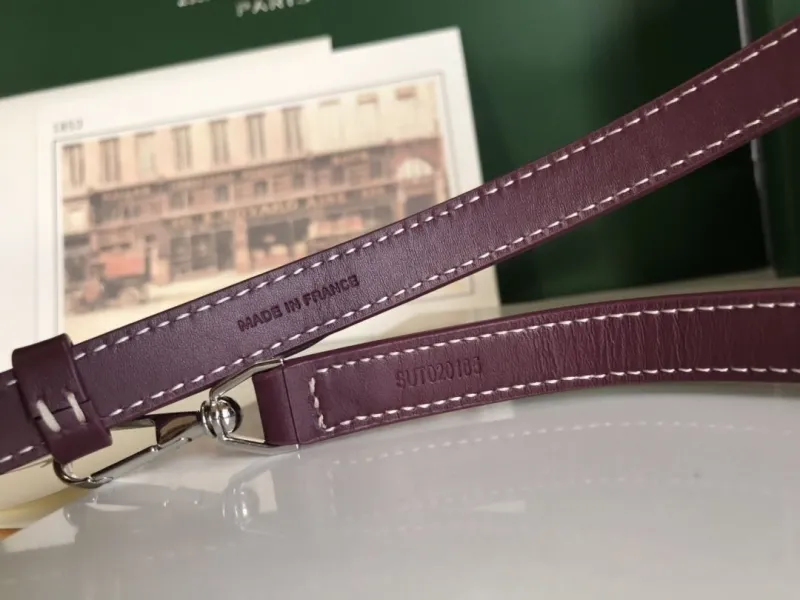 Goyard Burgundy Cosmetic Bag 72 - Image 9