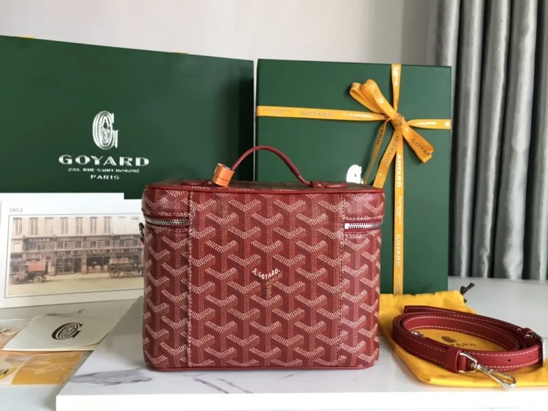 Goyard Red Cosmetic Bag 75 - Image 3