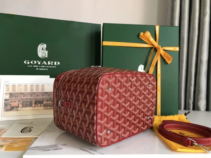 Goyard Red Cosmetic Bag 75 - Image 4