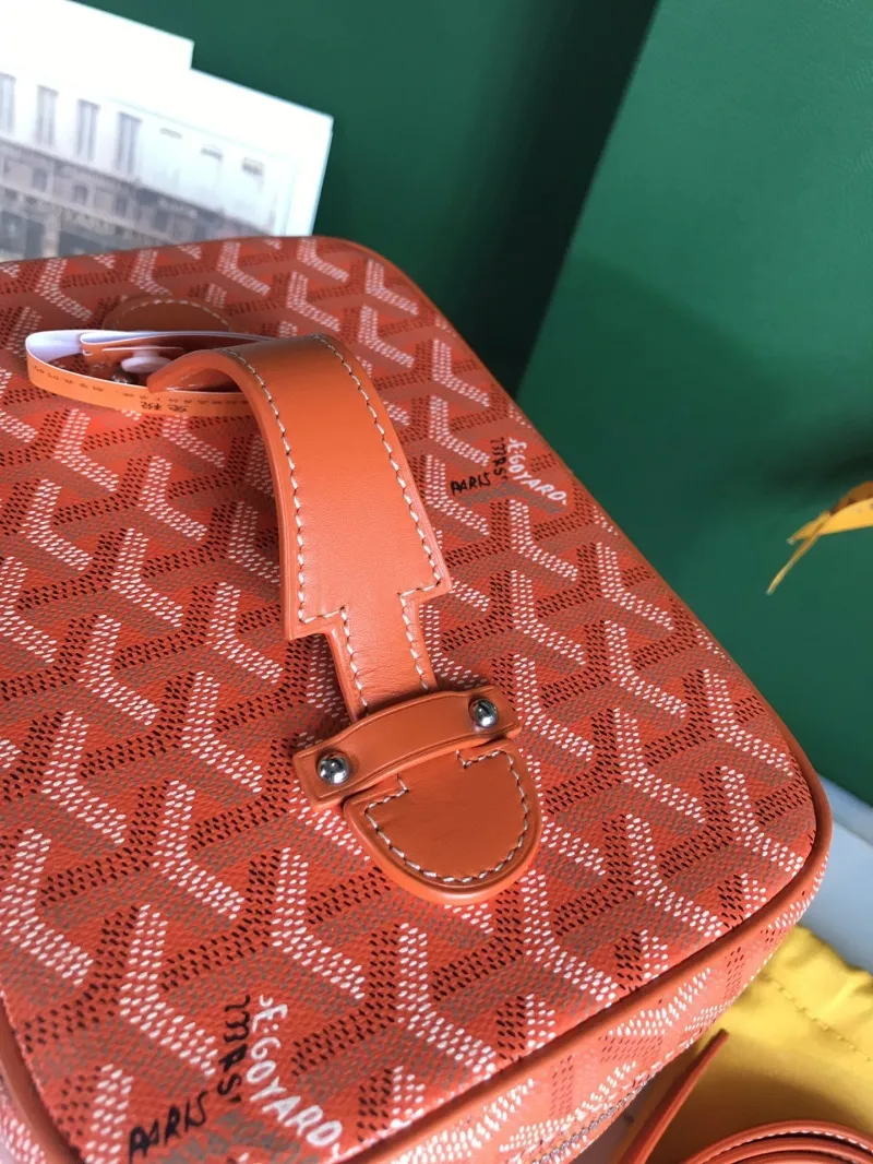 Goyard Orange Cosmetic Bag 77 - Image 4