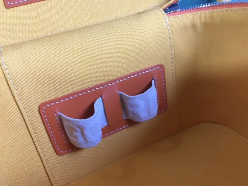 Goyard Orange Cosmetic Bag 77 - Image 8