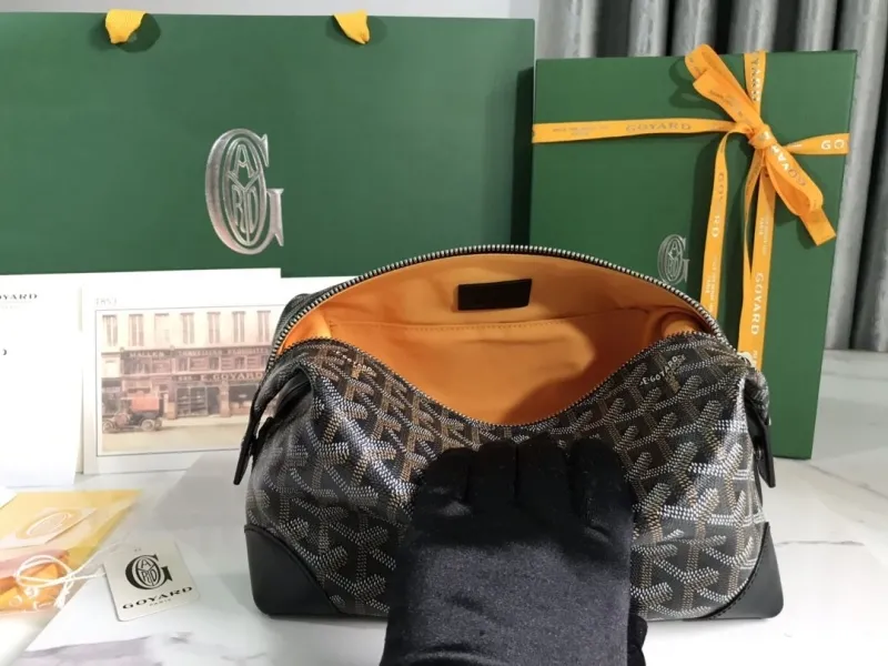Goyard Black Monogram Cosmetic Bag 88 - Image 6