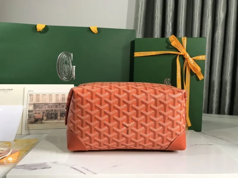 Goyard Orange Cosmetic Bag 94