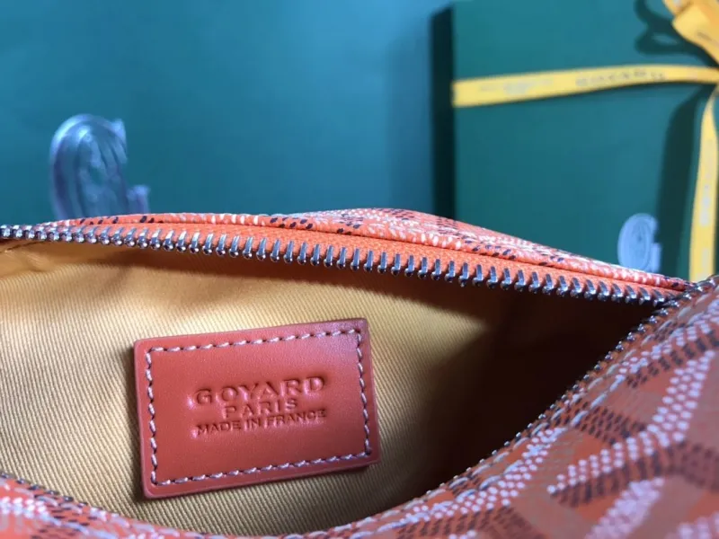 Goyard Orange Cosmetic Bag 94 - Image 7