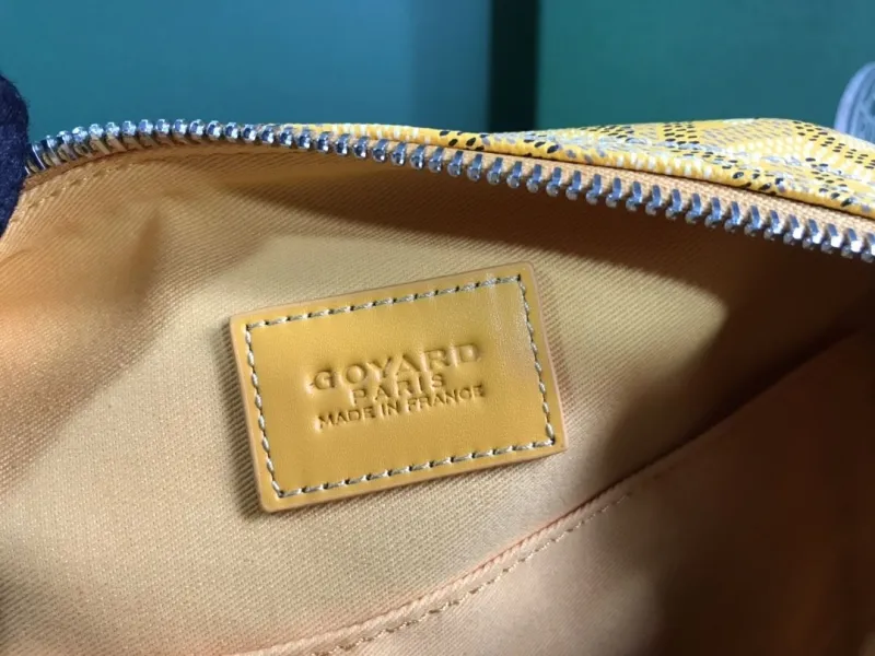 Goyard Yellow Cosmetic Bag - Image 8