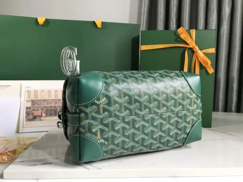 Goyard Green Cosmetic Bag 96 - Image 3
