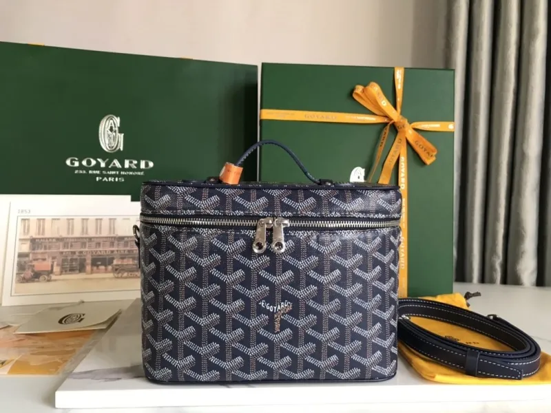 Goyard Navy Cosmetic Vanity Case