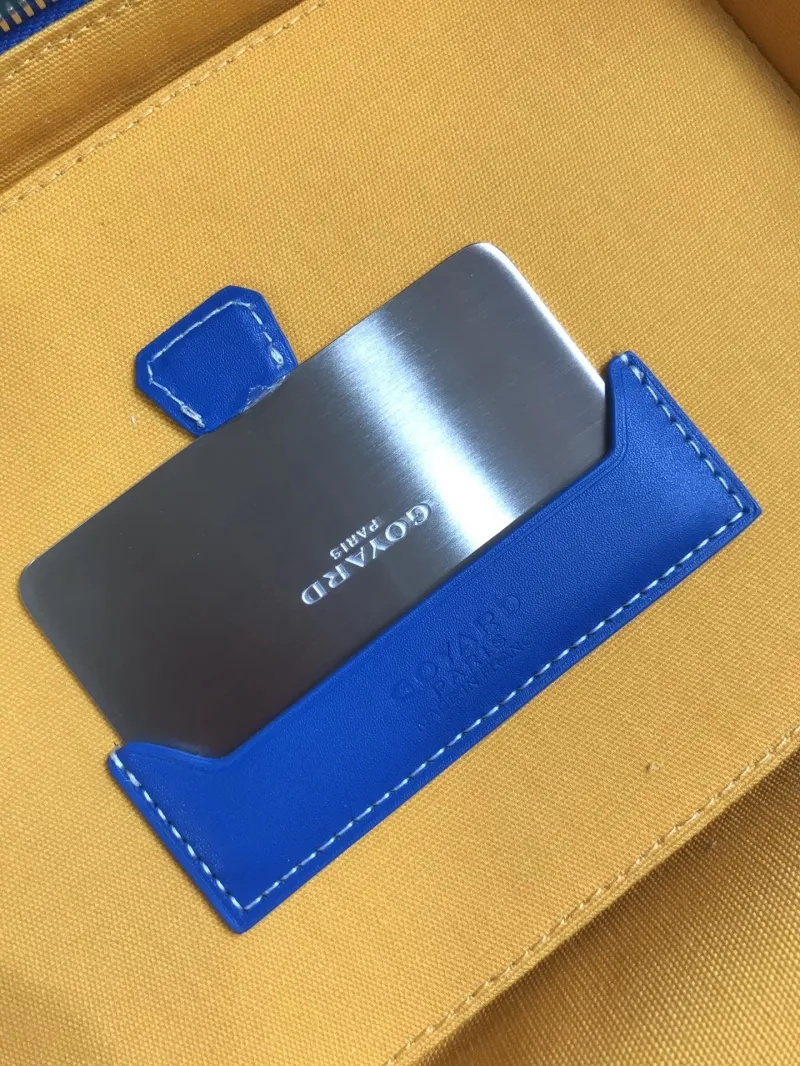 Goyard Blue Cosmetic Bag - Image 8
