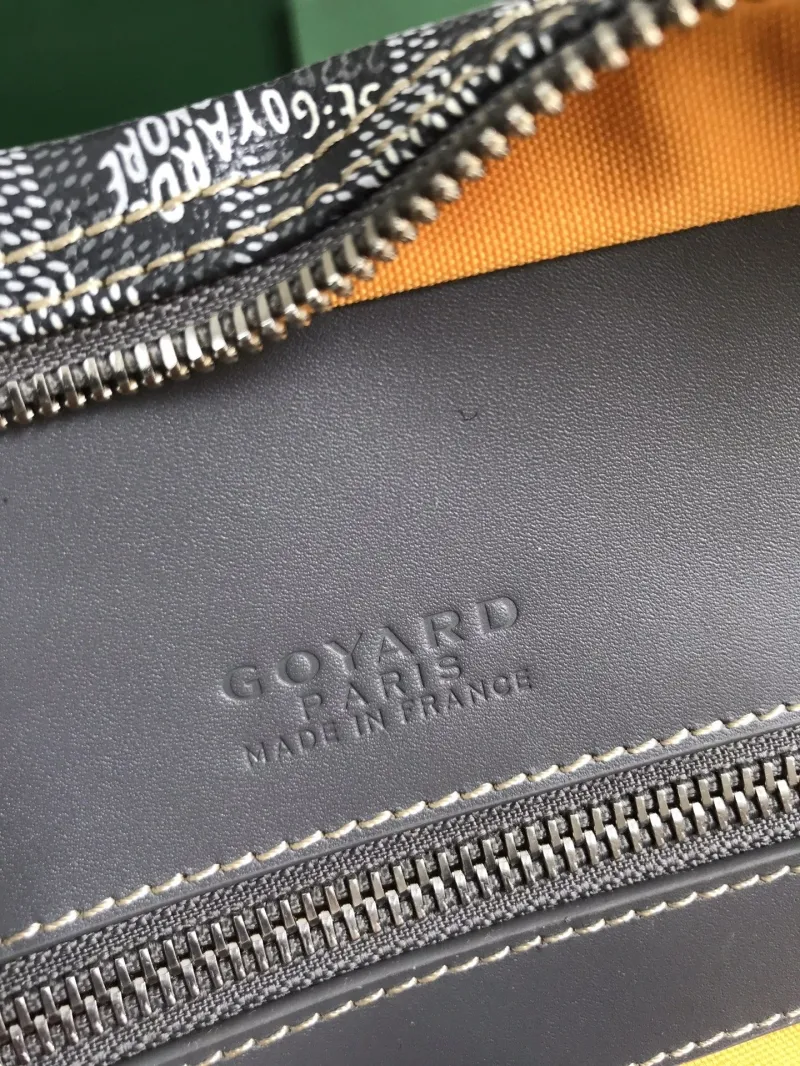 Goyard Gray Men's Leather Briefcase - Image 4