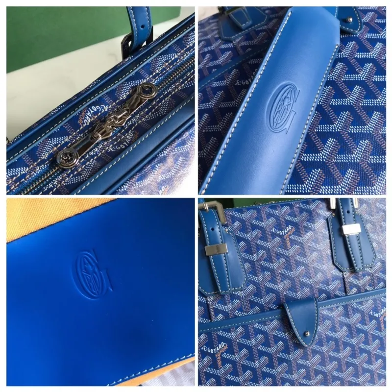 Goyard Blue Mens Briefcase - Image 5