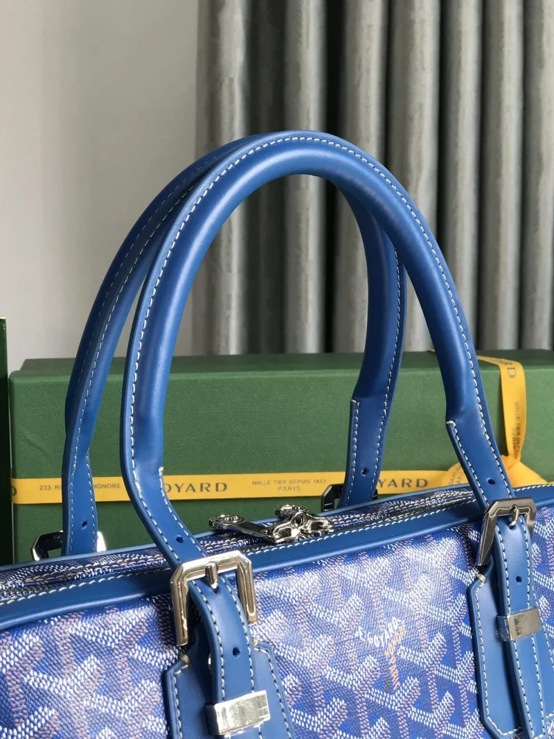 Goyard Blue Men's Business Briefcase - Image 5