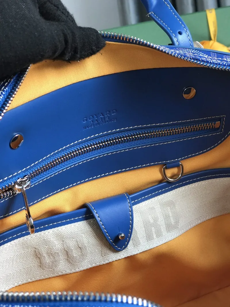 Goyard Blue Men's Business Briefcase - Image 9