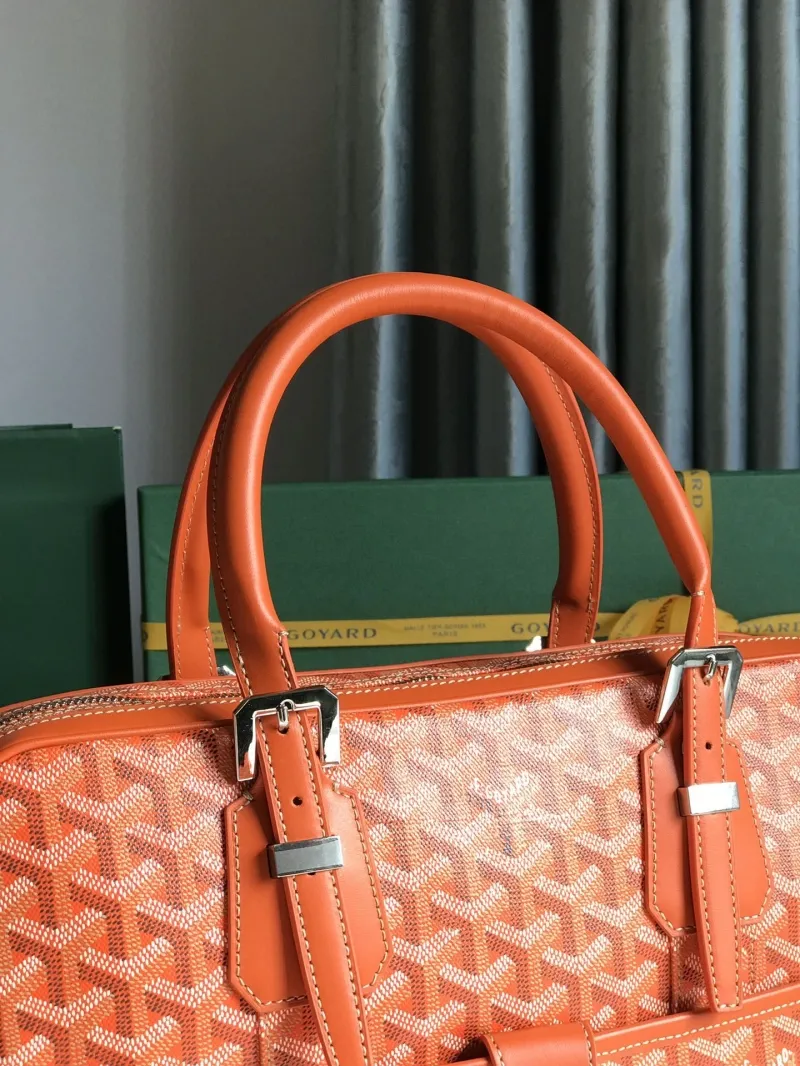 Goyard Orange Mens Briefcase - Image 5