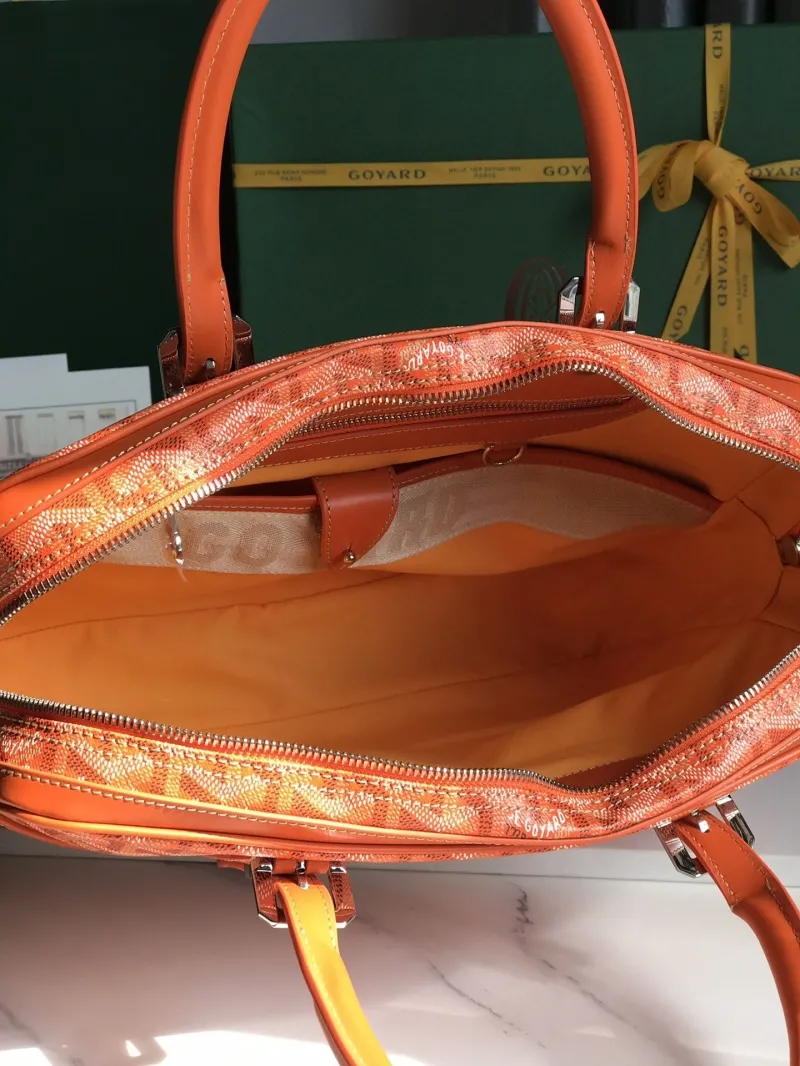 Goyard Orange Mens Briefcase - Image 7