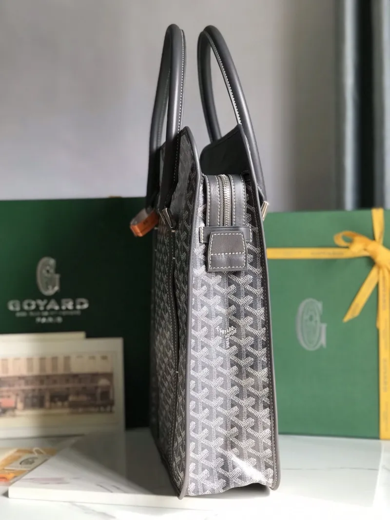 Goyard Dark Gray Mens Briefcase - Image 5