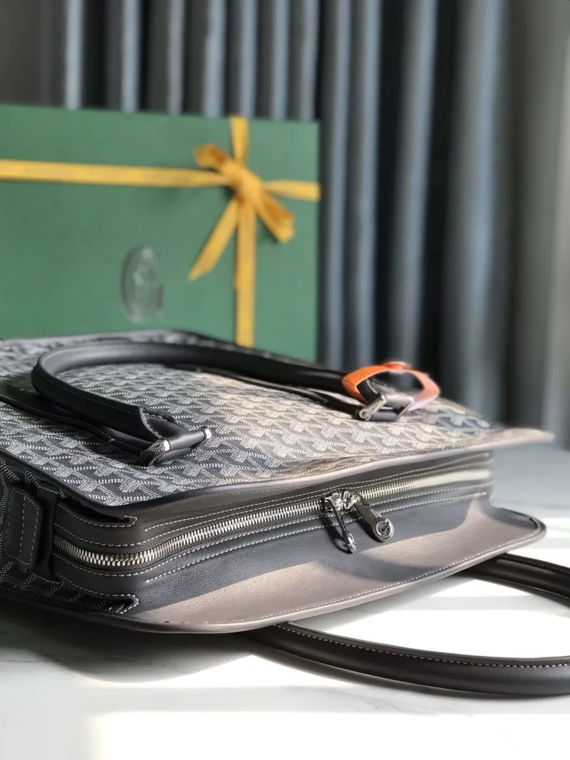 Goyard Dark Gray Mens Briefcase - Image 6