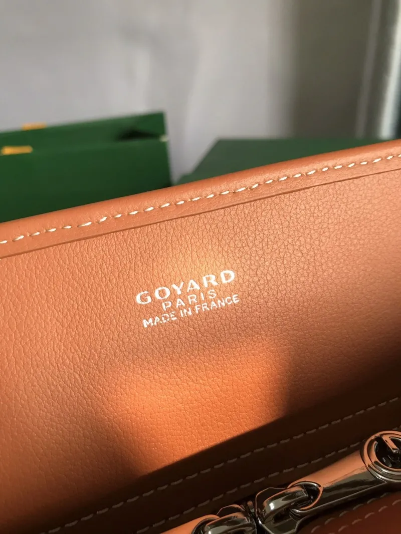 Goyard Men's Black Tan Briefcase - Image 7