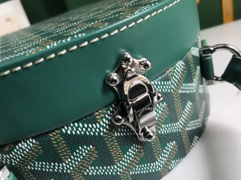 Goyard Green Round Top Handle Bag - Image 6