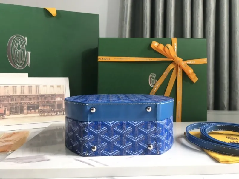 Goyard Blue Round Top Handle Bag - Image 6
