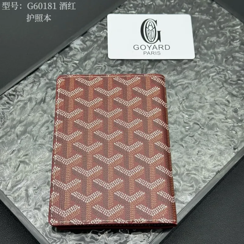 Goyard G60181 Burgundy Passport Holder - Image 3