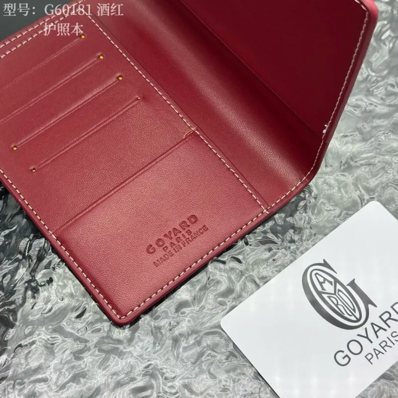 Goyard G60181 Burgundy Passport Holder - Image 8