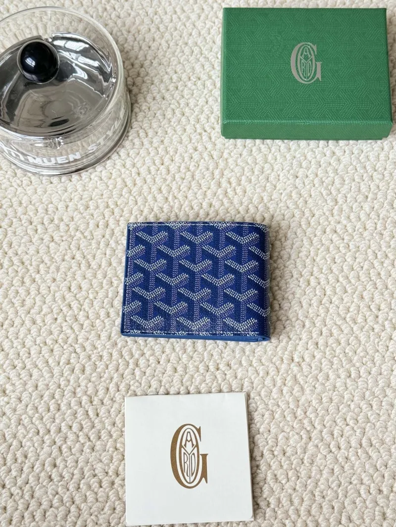 Alternative view of Goyard Blue Bifold Leather Wallet