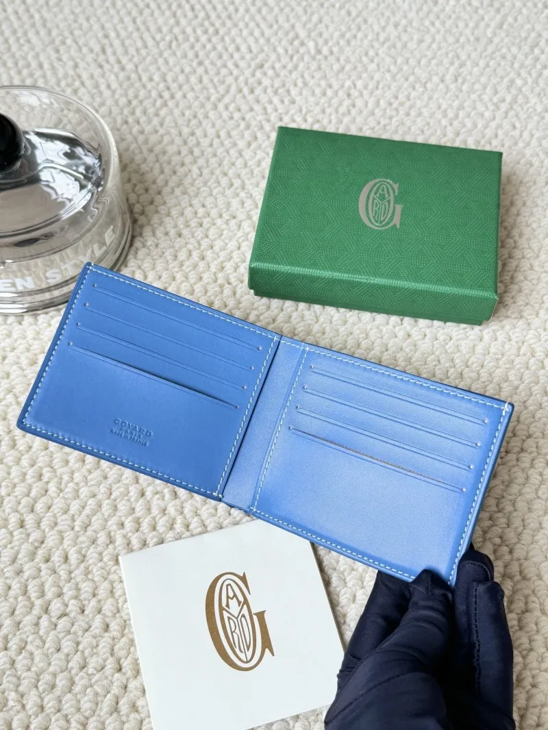 Goyard Blue Bifold Leather Wallet - Image 4
