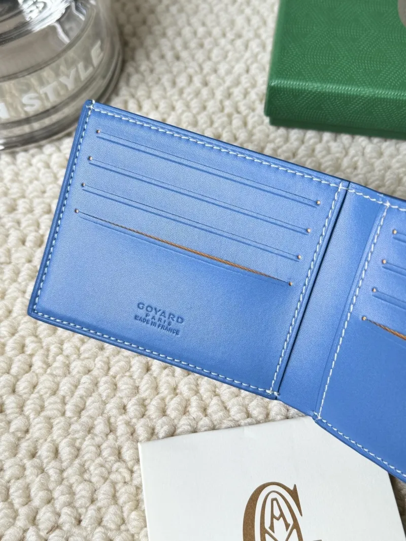 Goyard Blue Bifold Leather Wallet - Image 5