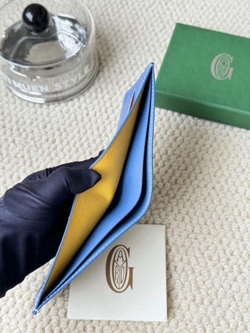 Goyard Blue Bifold Leather Wallet - Image 6