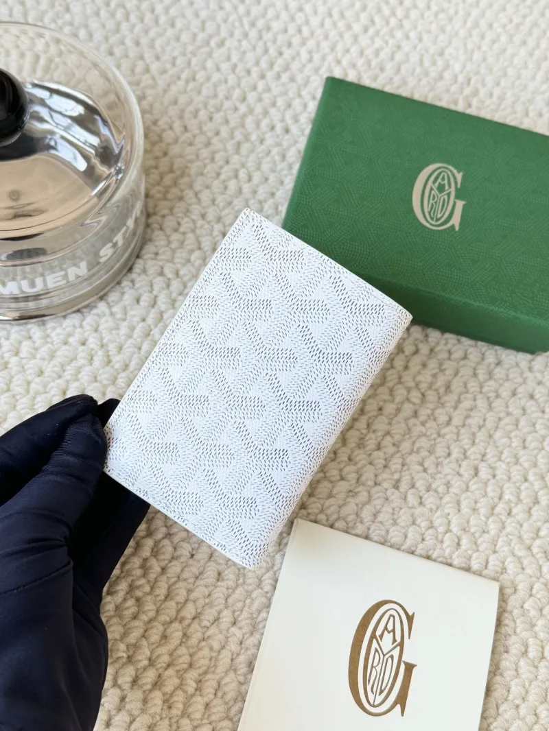 Alternative view of Goyard White Bi-fold Leather Wallet