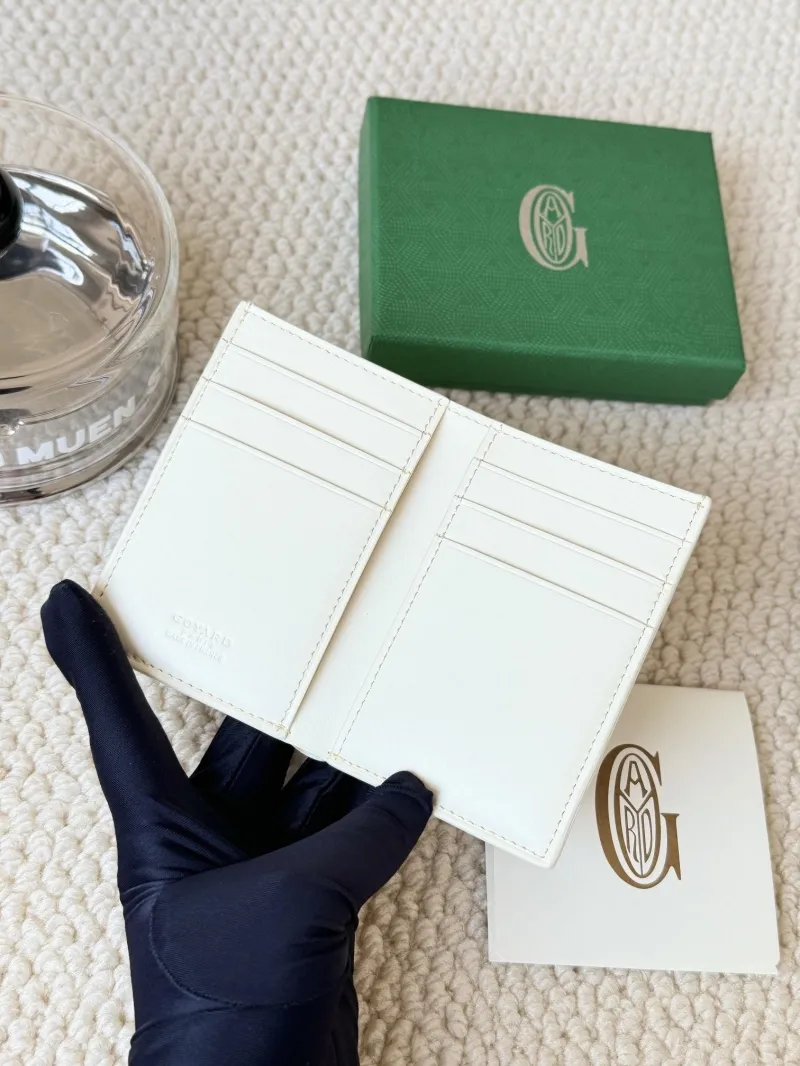 Goyard White Bi-fold Leather Wallet - Image 4