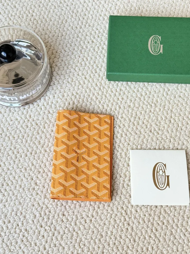 Goyard Orange Bifold Leather Wallet