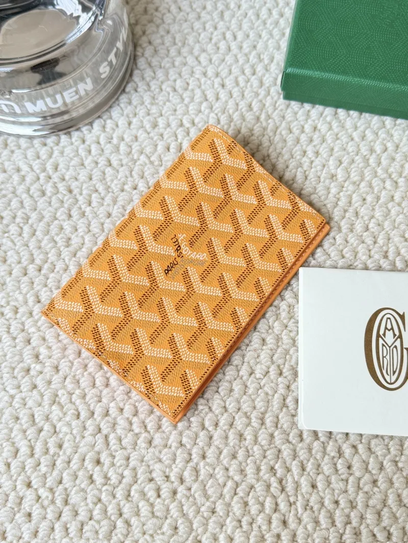 Goyard Orange Bifold Leather Wallet - Image 3