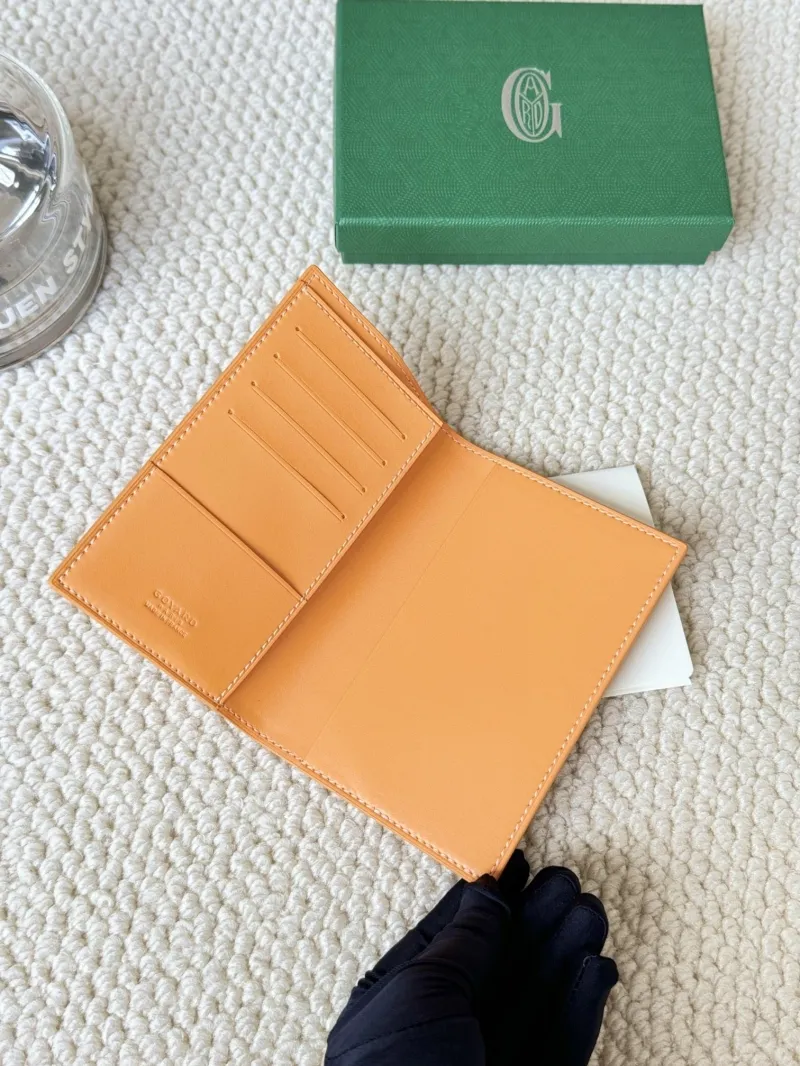 Goyard Orange Bifold Leather Wallet - Image 5