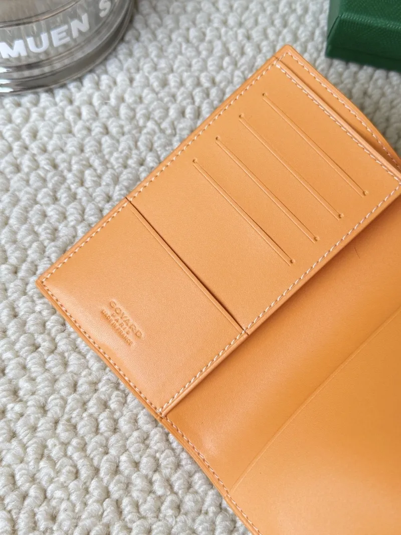 Goyard Orange Bifold Leather Wallet - Image 6