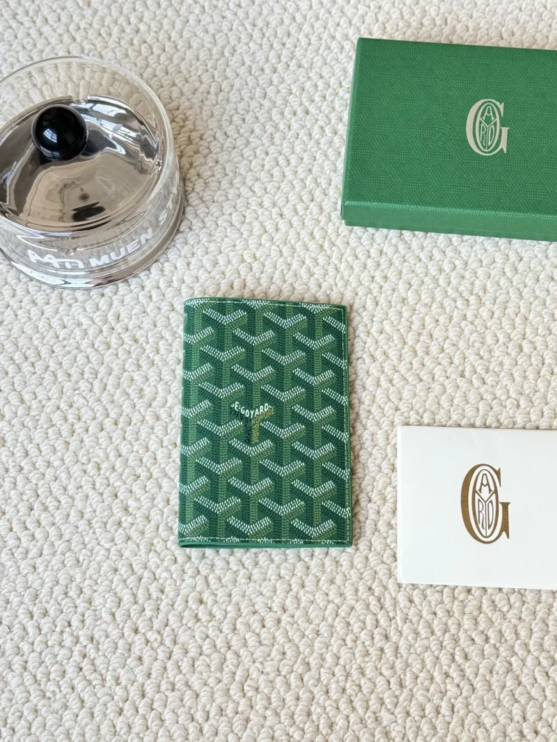 Goyard Green Passport Wallet