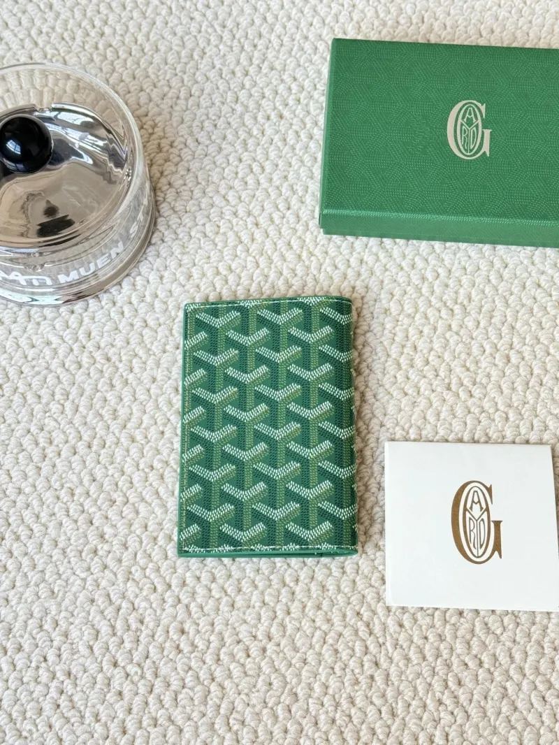 Alternative view of Goyard Green Passport Wallet