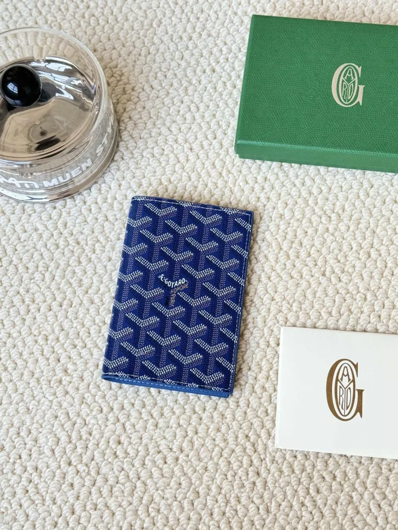 Authentic Goyard Blue Long Wallet