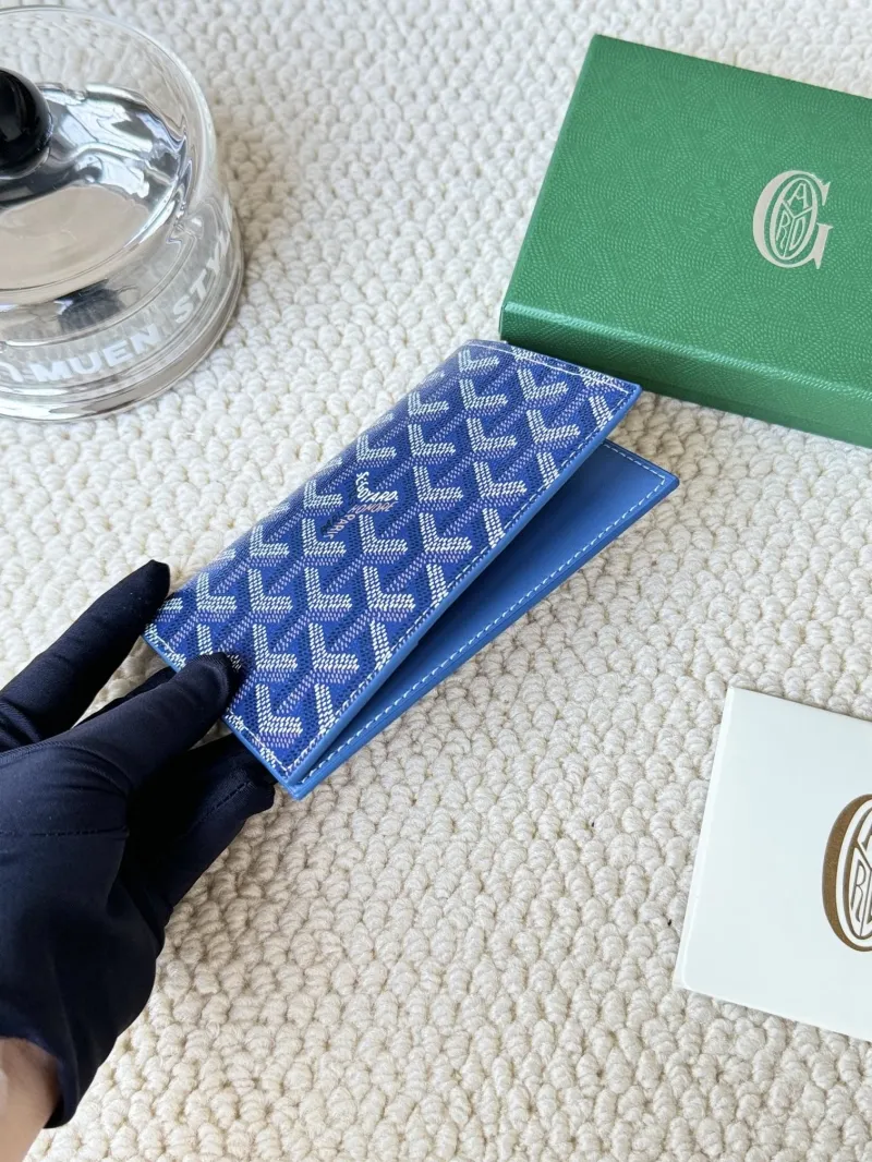 Authentic Goyard Blue Long Wallet - Image 3