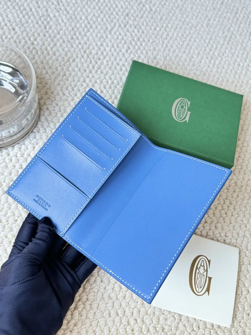 Authentic Goyard Blue Long Wallet - Image 4
