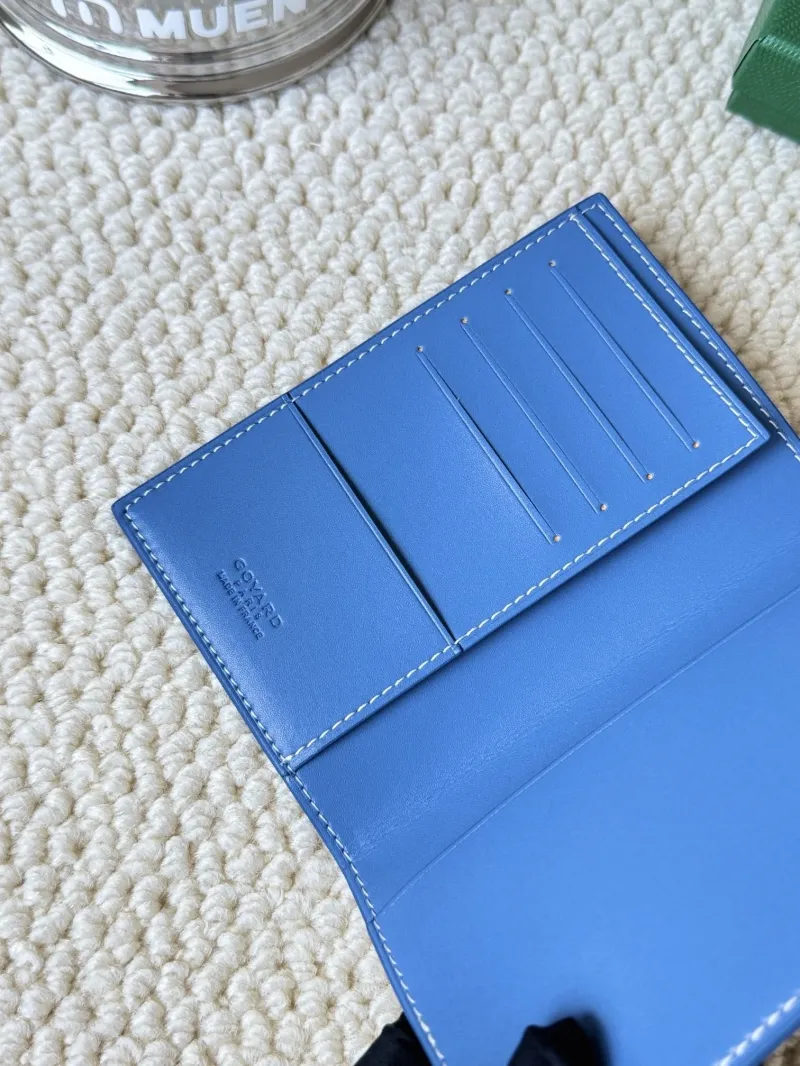 Authentic Goyard Blue Long Wallet - Image 5