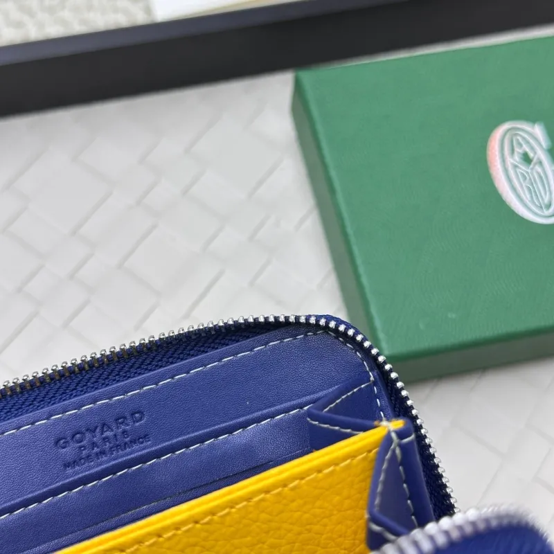 Goyard Blue Zip Around Wallet - Image 6