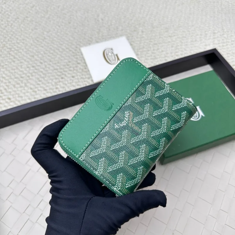 Goyard Green Zip Wallet SKU 76 - Image 3