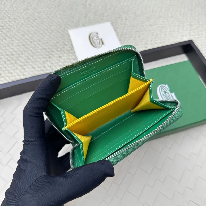 Goyard Green Zip Wallet SKU 76 - Image 5