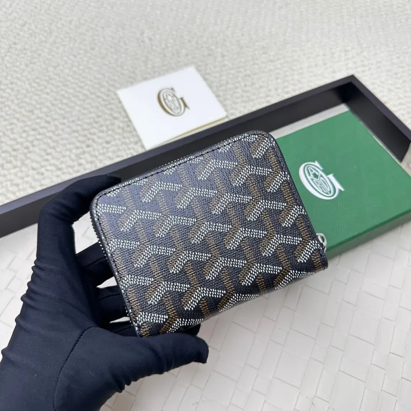 Goyard Black Zip Around Wallet - Image 4
