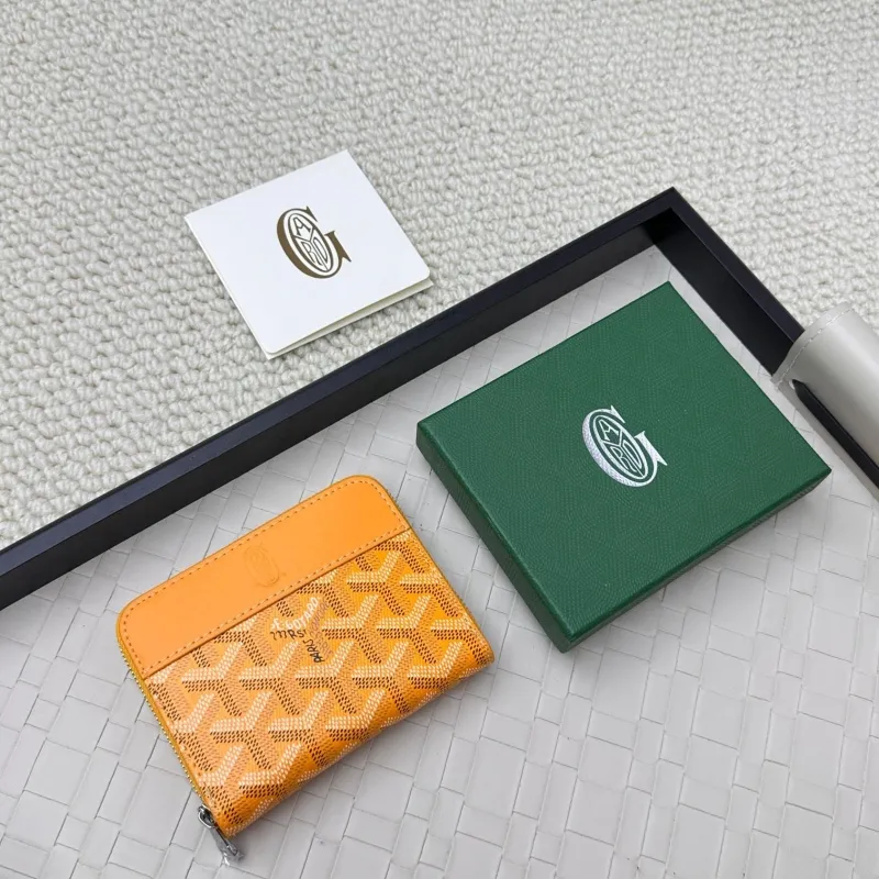 Goyard Orange Zip Wallet 82