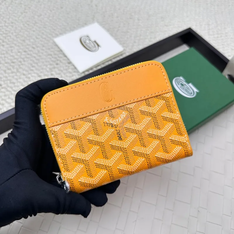 Alternative view of Goyard Orange Zip Wallet 82